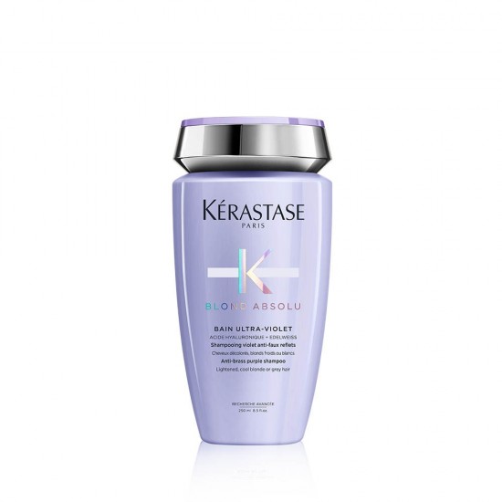 Kérastase Blond Absolu Bain Ultra-Violet виолетов шампон за неутрализација на жолти тонови кај руса коса 250мл